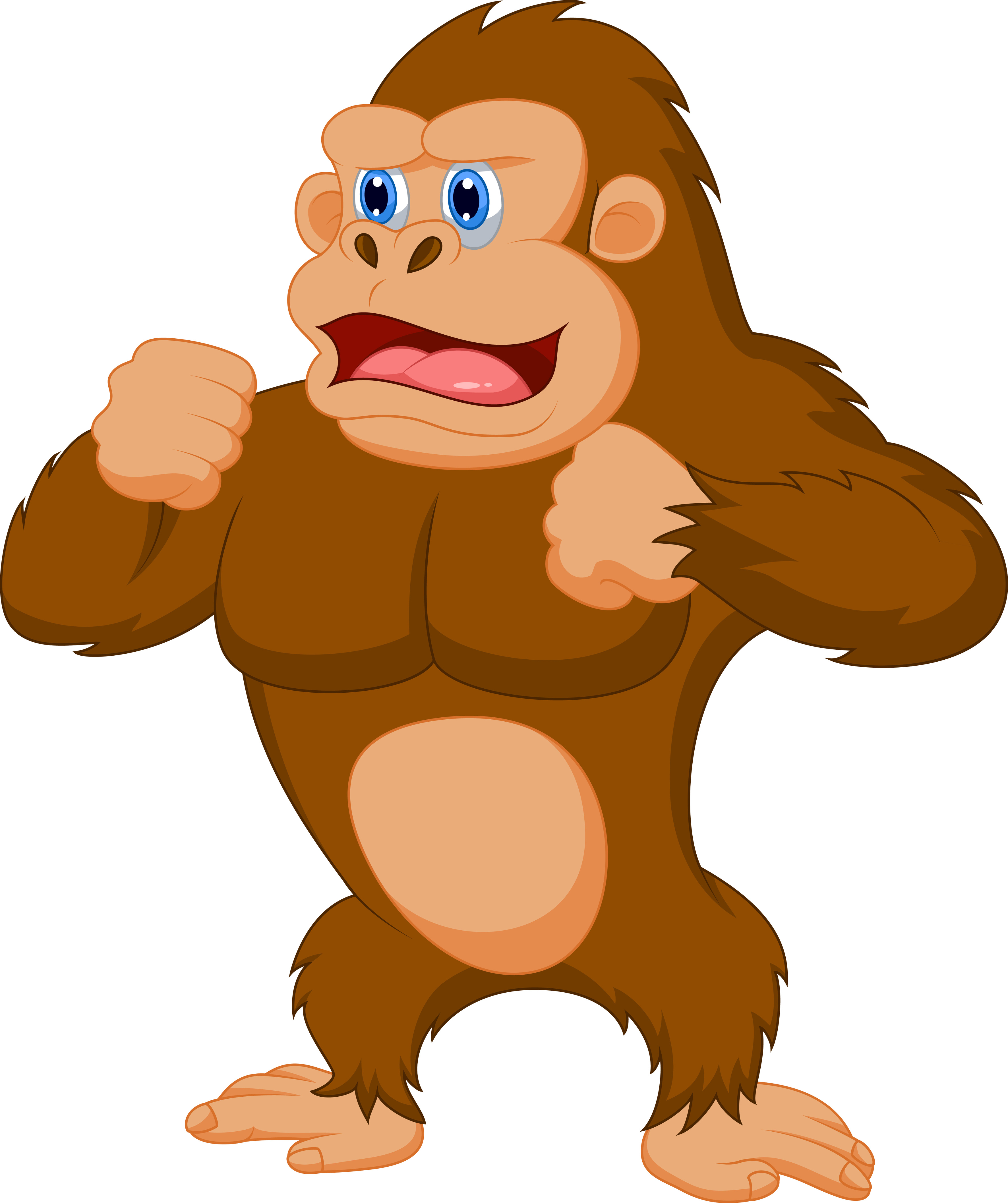 3545x4231 Sad Clipart Gorilla