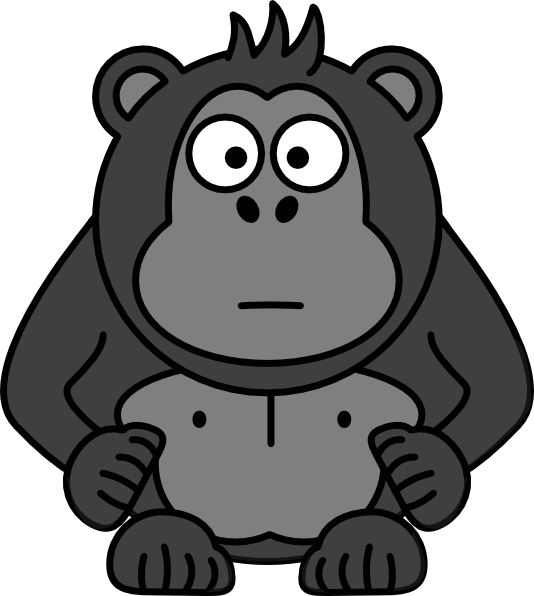 534x596 Best Gorilla Clipart