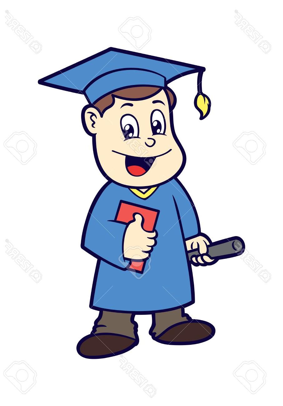 907x1300 Best Hd Cartoon Graduation Stock Vector Images