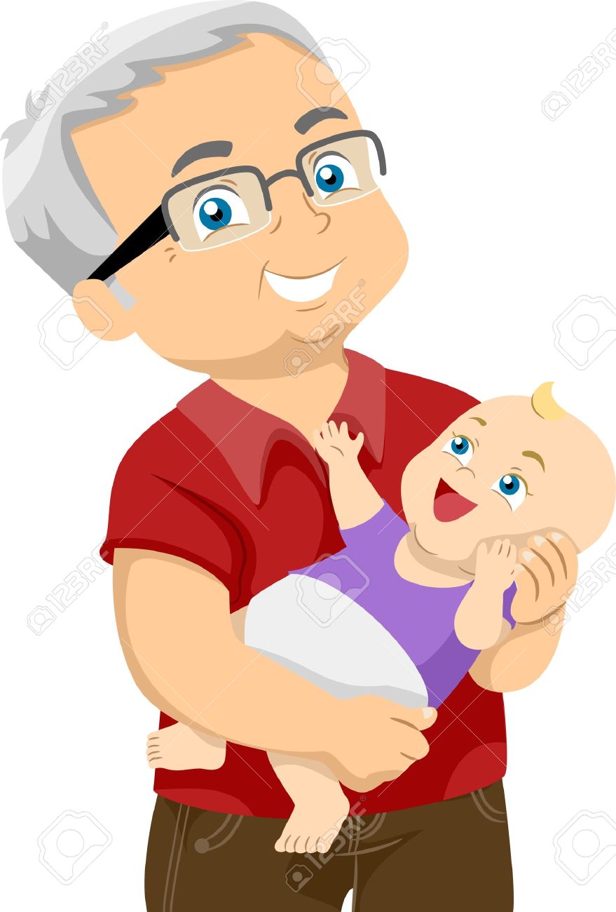 879x1300 Baby Clipart Grandpa