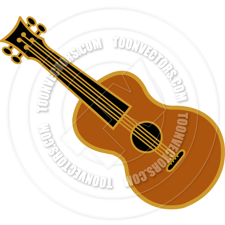 460x460 Cartoon Ukulele Vector Illustration By Clip Art Guy Toon Vectors