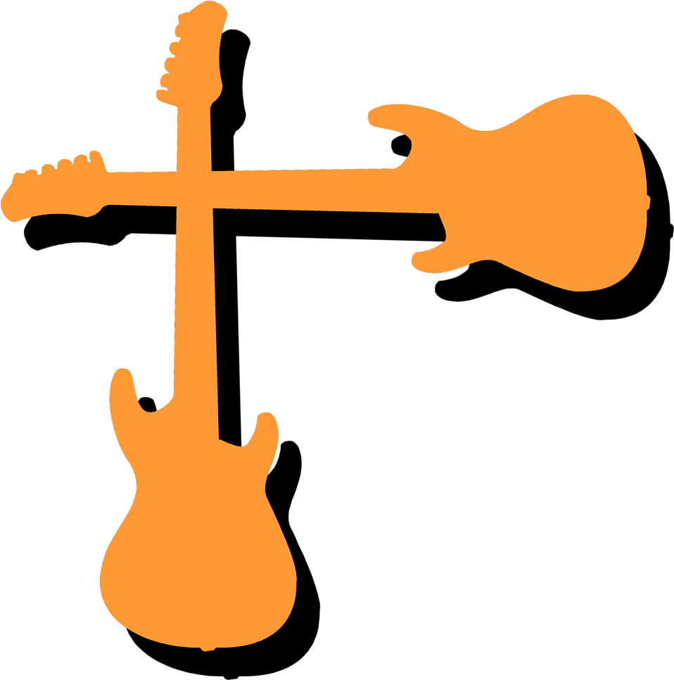 958x966 Guitar Clipart Border