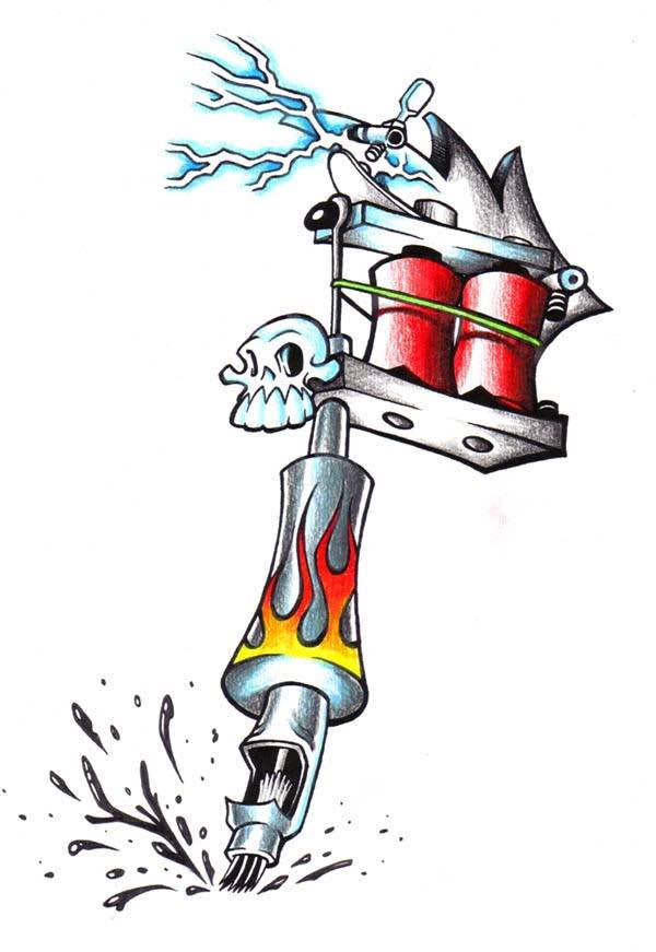 600x871 Tattoo Gun Cliparts Free Download Clip Art Free Clip Art