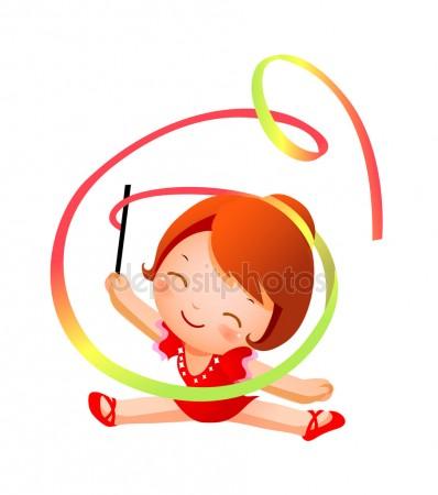 398x450 Rhythmic Gymnastics Stock Vectors, Royalty Free Rhythmic