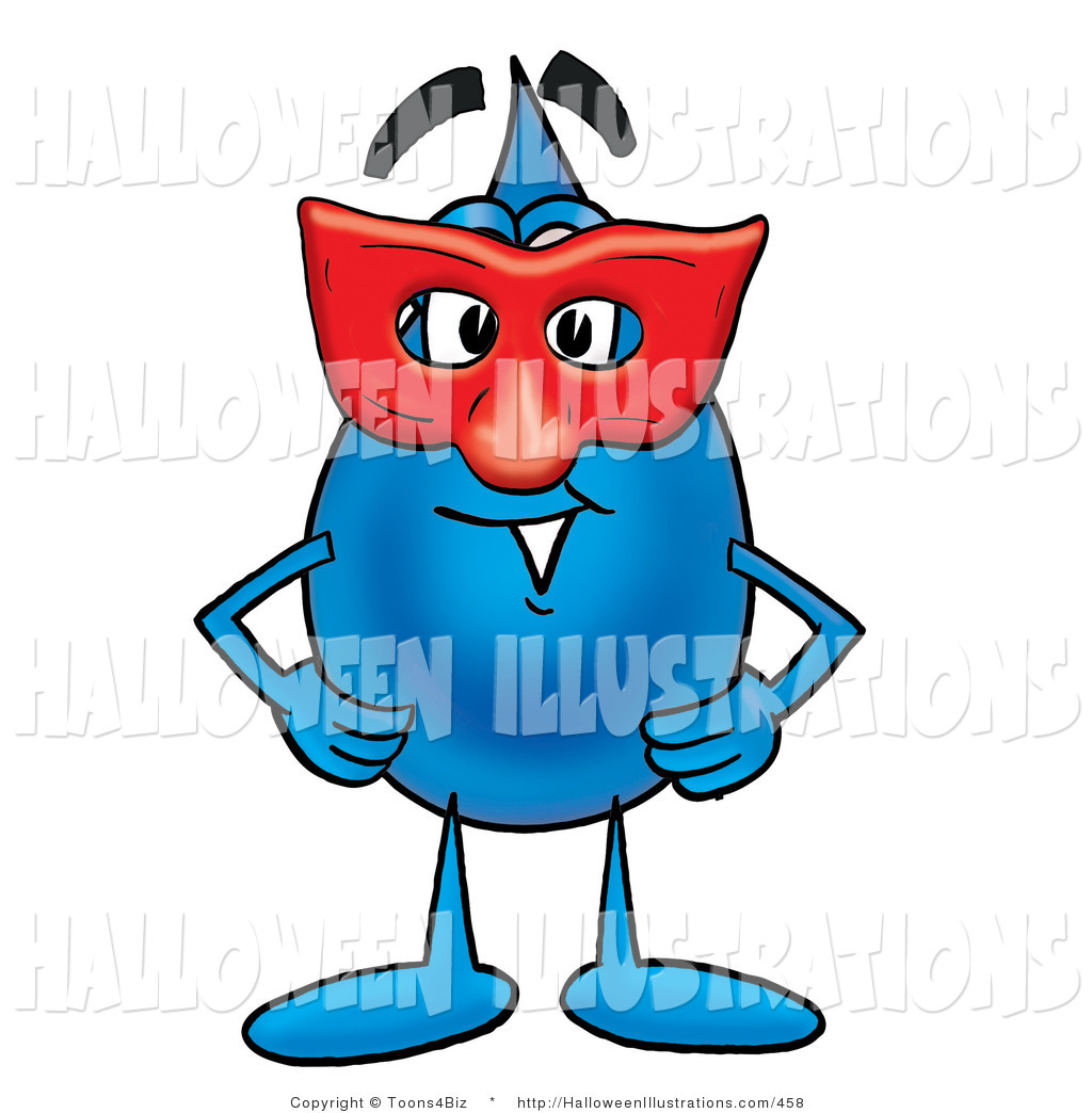 1024x1044 Halloween Clip Art Of A Happy Water Drop Mascot Cartoon Character