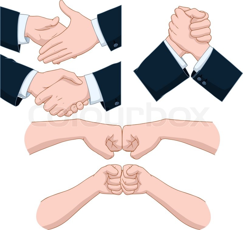 800x757 Vector Illustrations Pack Of Various Hand Shakes And Fist Bumps