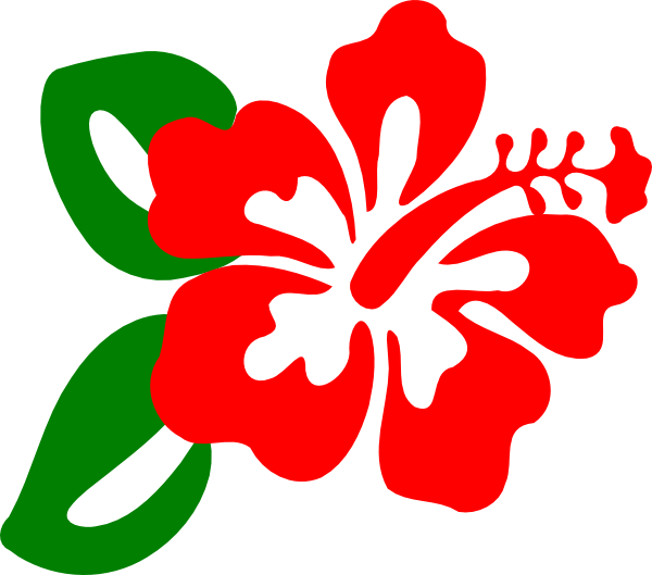 600x529 Red Hibiscus Clip Art