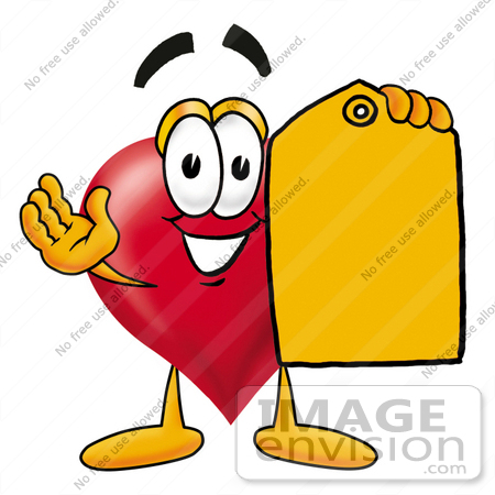 450x450 Cliprt Graphic Of Red Love Heart Cartoon Character Holding