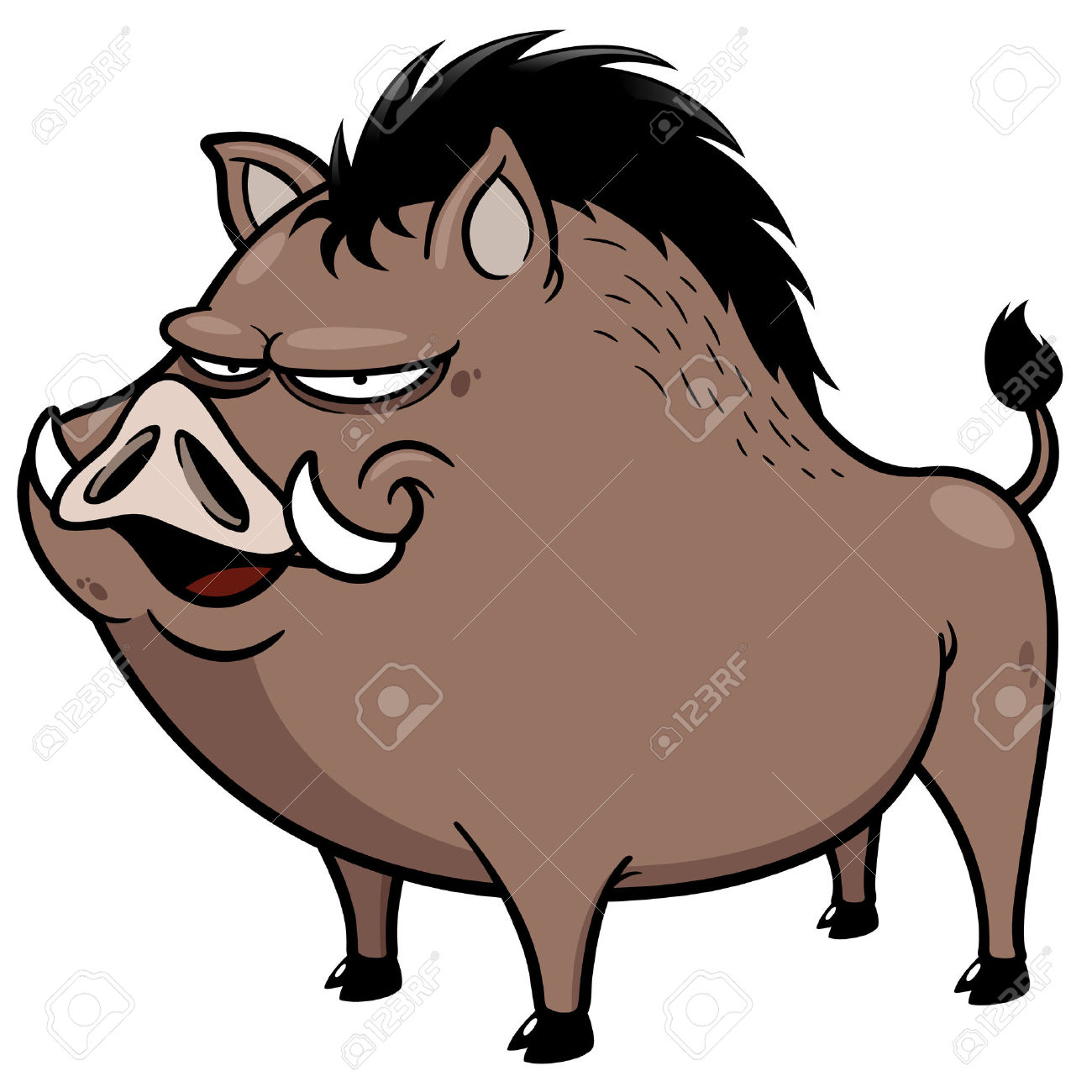 1300x1300 Wild Pig Clipart