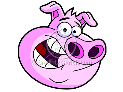 432x324 Cartoon Hog Clipart