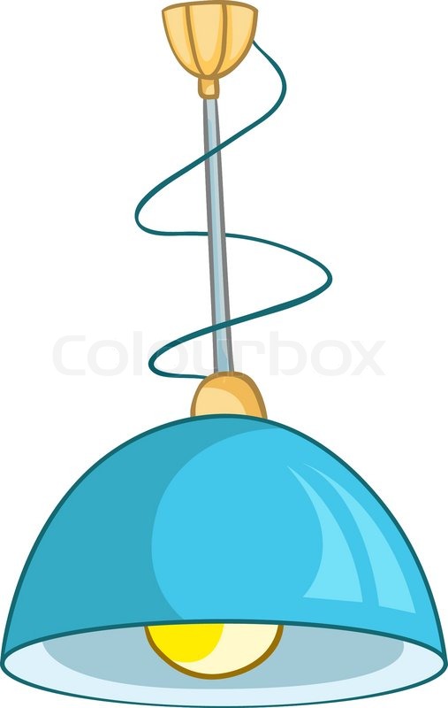 507x800 Cartoon Home Lamp Isolated On White Background Stock Vector