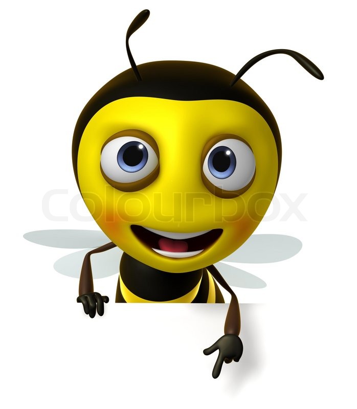 698x800 Cartoon Honey Bee Stock Photo Colourbox