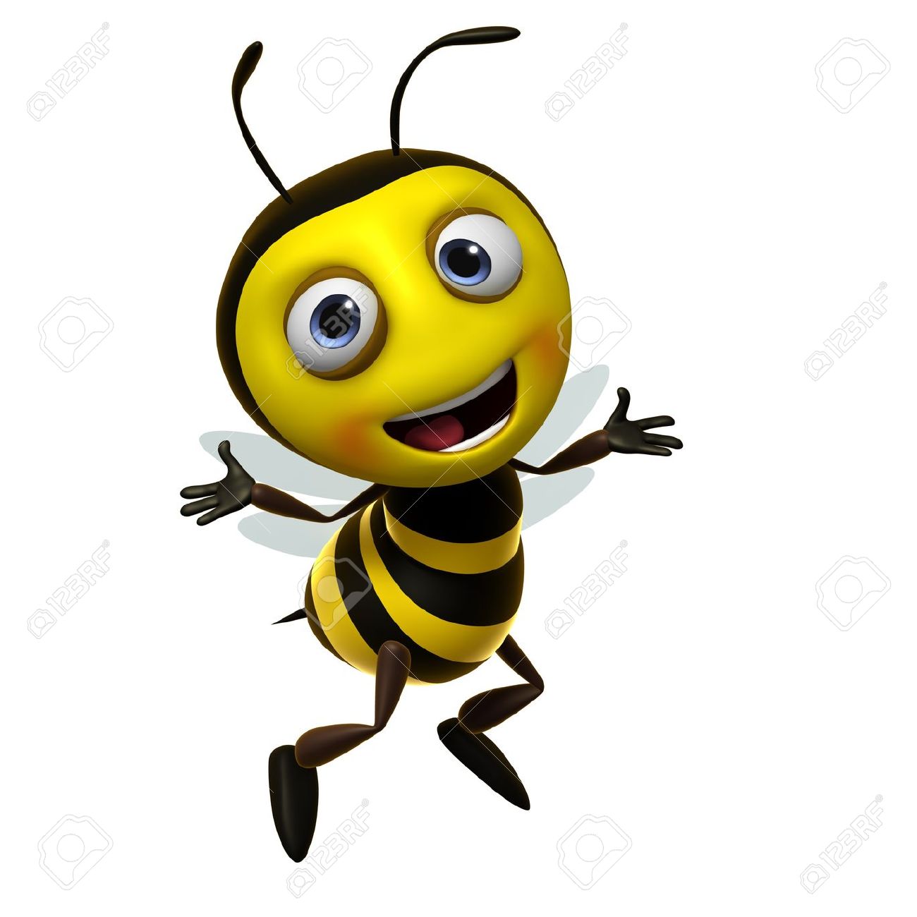 1300x1300 Cartoon Honey Bee Clipart