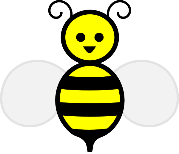 600x514 Cute Honey Bee Cartoon Clip Art