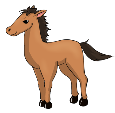 376x370 Free Cartoon Horse Clip Art