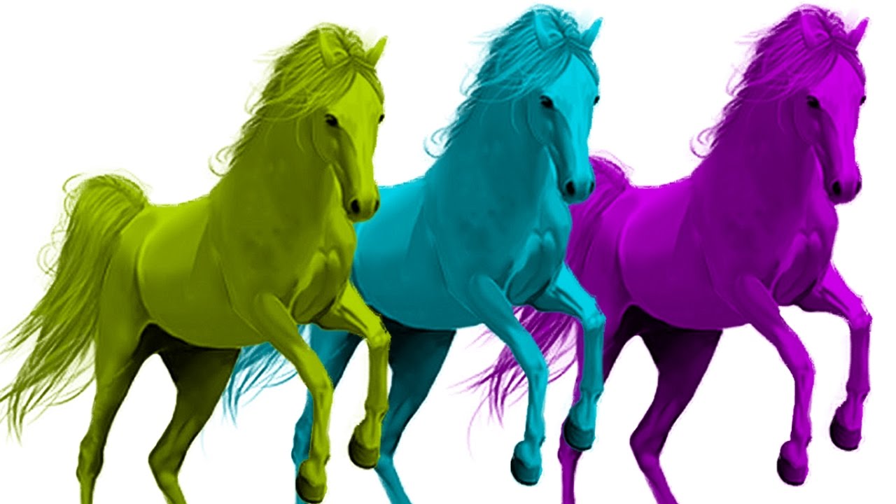 1280x720 Horse Cartoon Dinosaur T Rex Vs Horses Cartoons For Children 3d