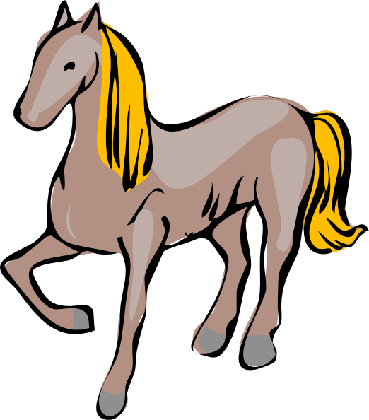 522x594 Cartoon Horse Clip Art