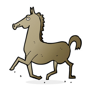300x300 Cartoon Horse Royalty Free Stock Image