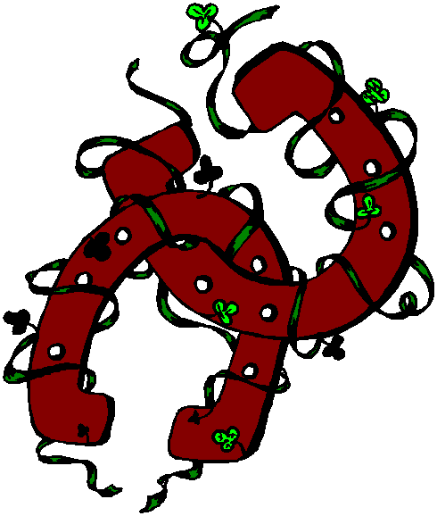 490x578 Horseshoe Clipart Christmas