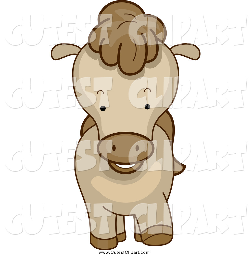 1024x1044 Cartoon Vector Clip Art Of A Cute Brown Pony From The Front By Bnp