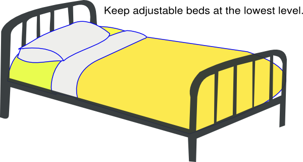 600x320 Hospital Bed Low Clip Art
