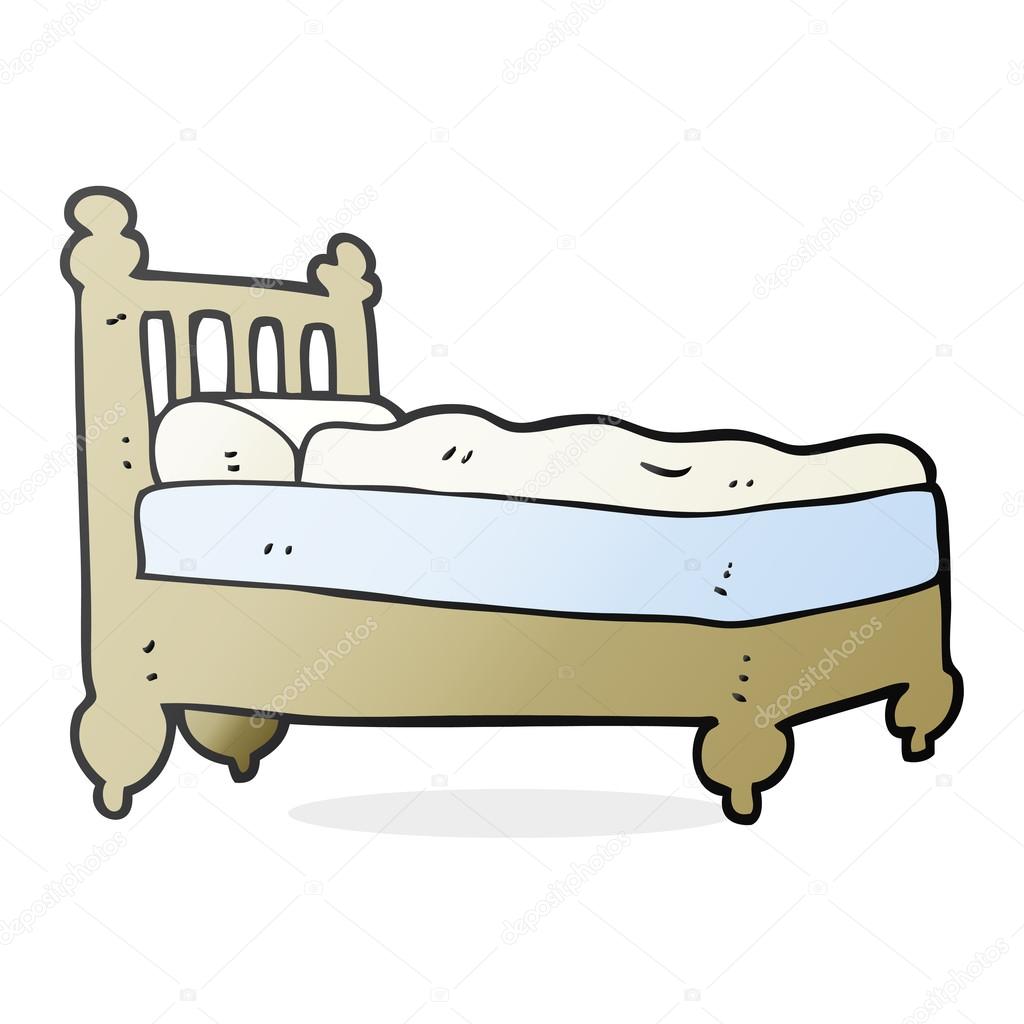 1024x1024 Freehand Drawn Cartoon Bed Stock Vector Lineartestpilot