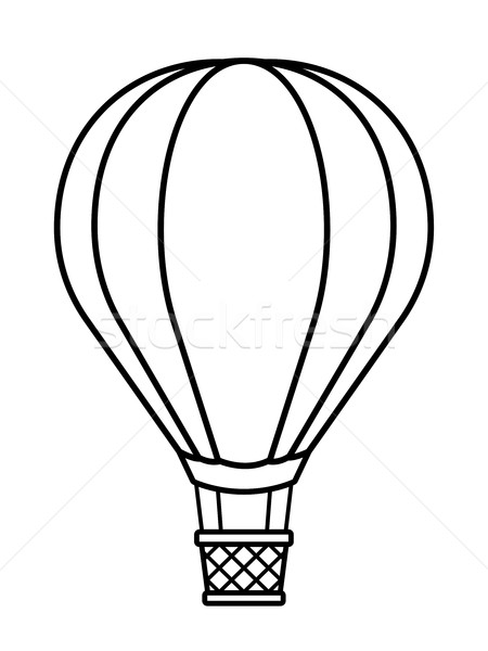 450x600 Hot Air Balloon Cartoon To Crayon Vector Illustration Adrian