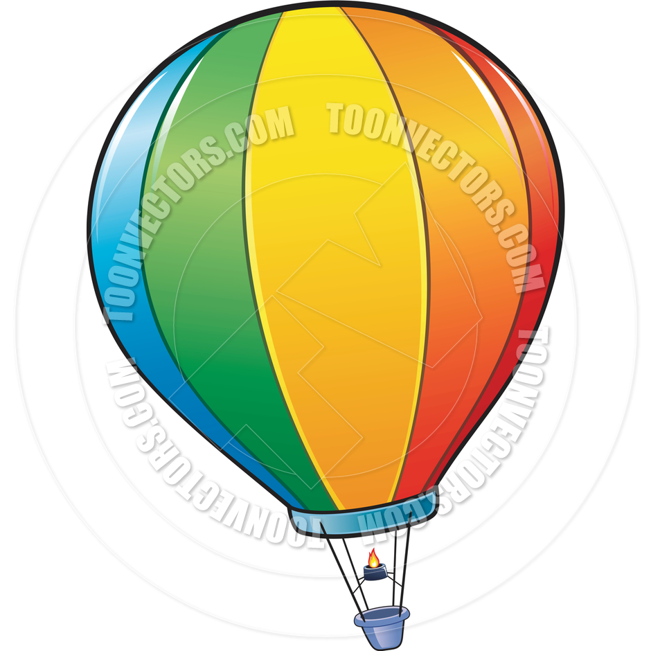 940x940 Cartoon Hot Air Balloon By Mumut Toon Vectors Eps