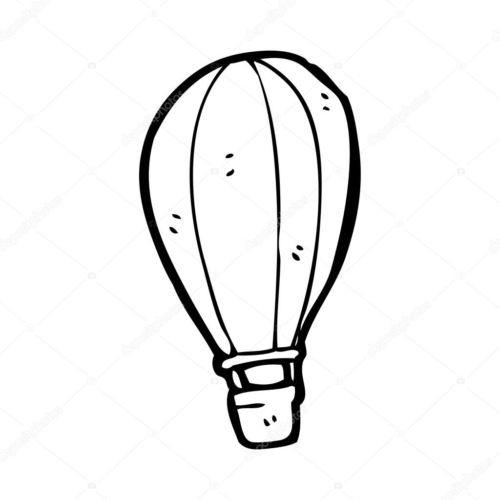 1024x1024 Hot Air Balloon Cartoon Stock Vector Lineartestpilot