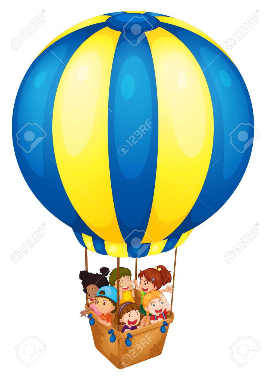 908x1300 Hot Air Balloon Ride Clipart
