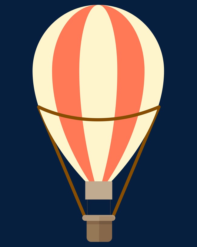650x814 Cartoon Hot Air Balloon Material, Cartoon, Hot Air Balloon
