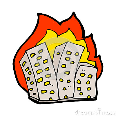 400x400 Cartoon House Burning Clipart Panda