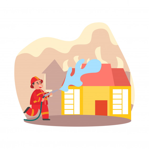 Cartoon House On Fire | Free download on ClipArtMag