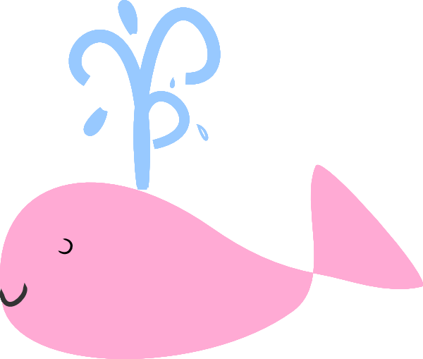 600x509 Small Pink Whale Clipart