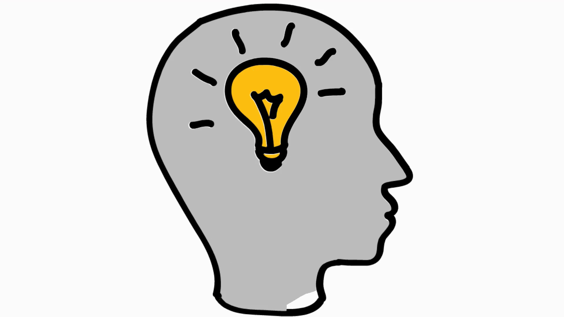 1920x1080 Idea In Human Head Arrow 1 Cartoon Illustration Hand Drawn