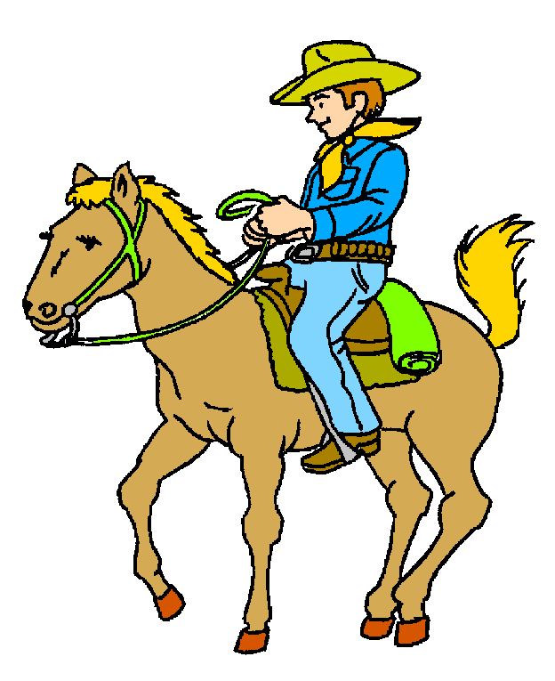 624x765 Cartoon Clipart Cowboy Horse