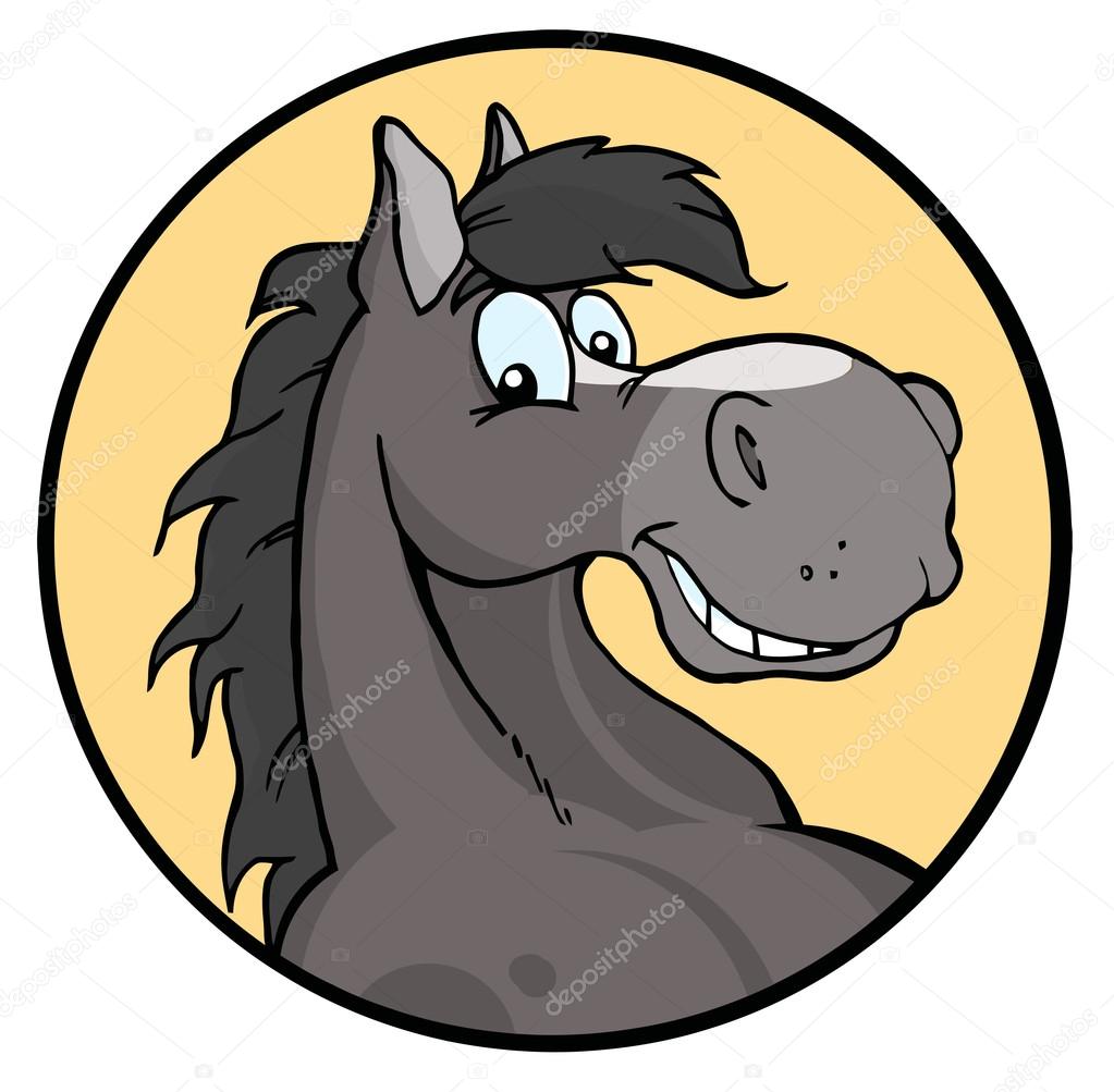 1023x1003 Happy Cartoon Horse Stock Photo Hittoon