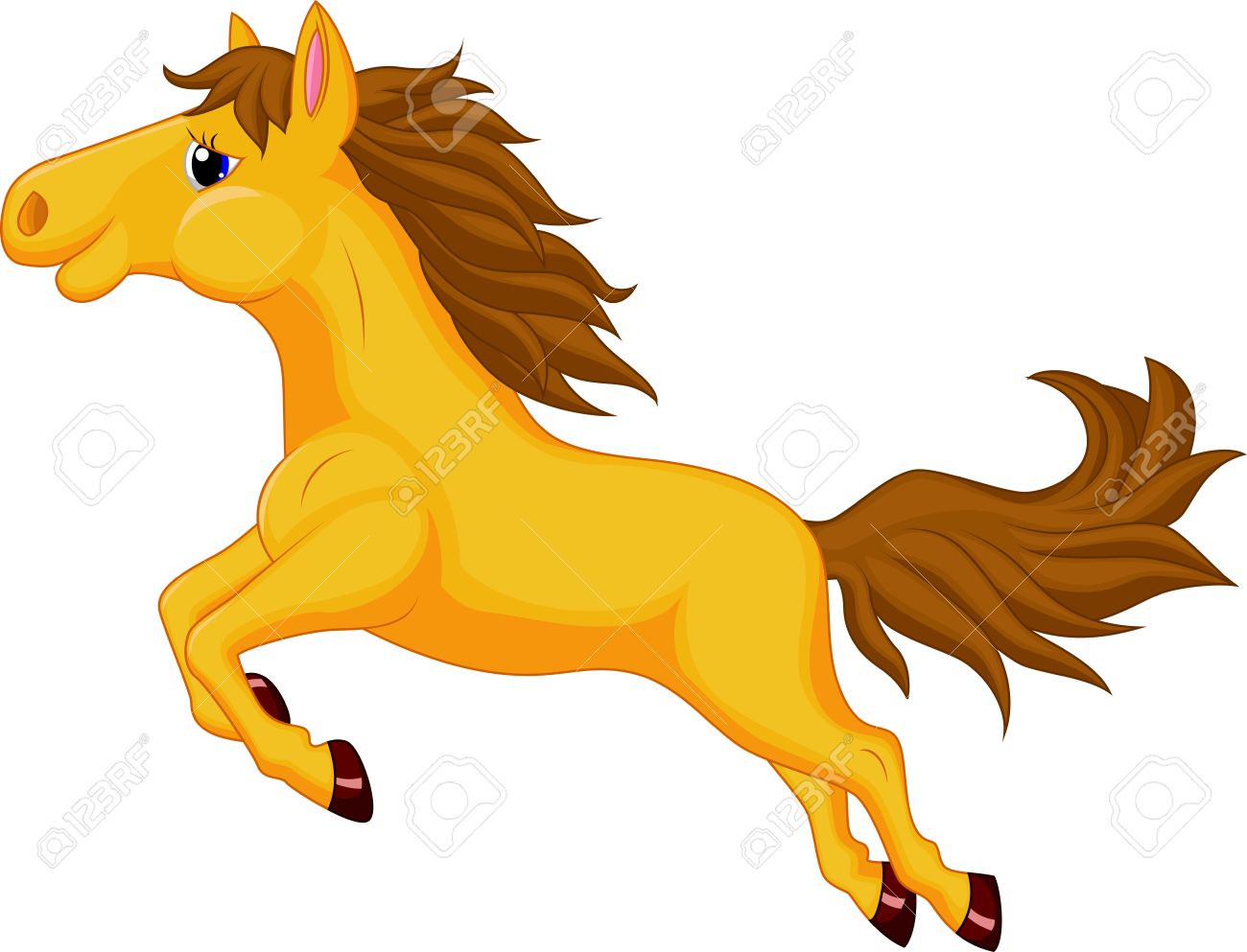 1300x993 Horse Cartoon Jumping Royalty Free Cliparts, Vectors, And Stock