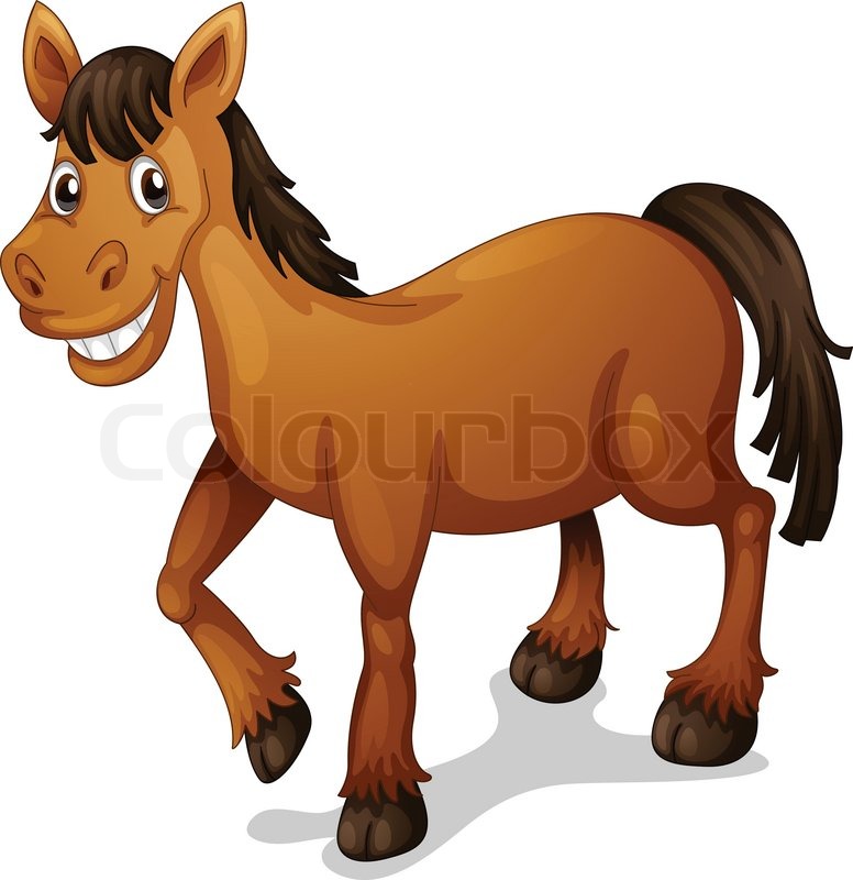 776x800 Horse Cartoon Stock Vector Colourbox