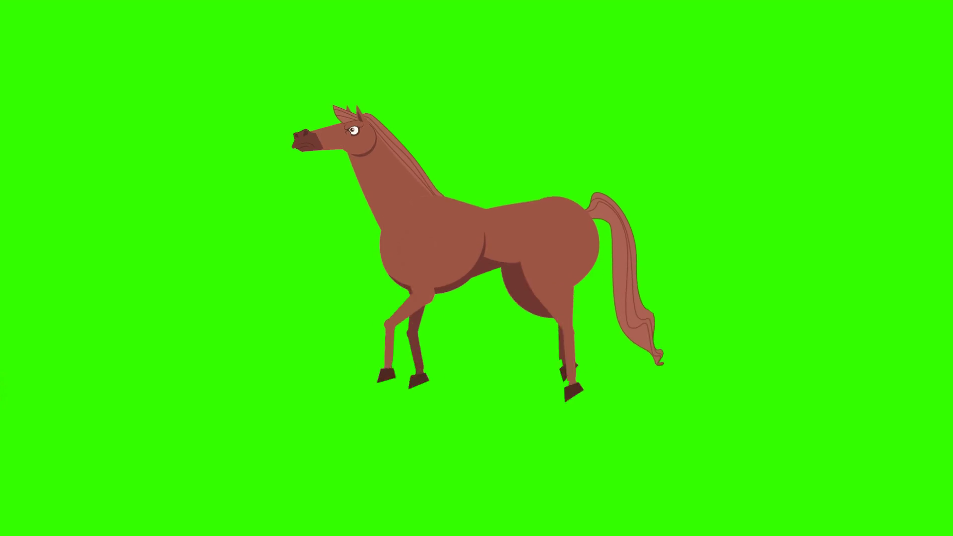 1920x1080 Animated Horse Cartoon Motion Background