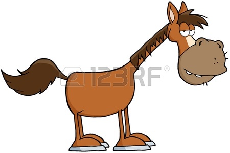 450x299 Smiling Cartoon Horses On White Background And Cartoon Horse