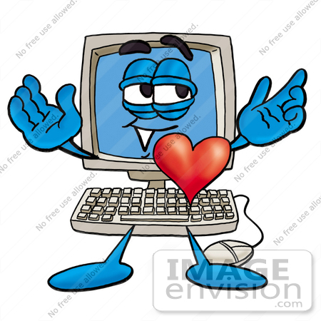 450x450 Royalty Free Cartoons Amp Stock Clipart Of Desktop Computers Page 2