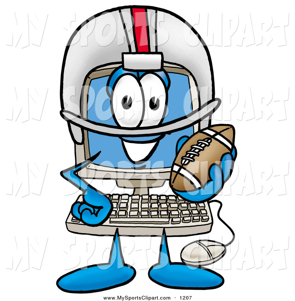 1024x1044 Sports Clip Art Of A Sporty And Happy Desktop Computer Mascot
