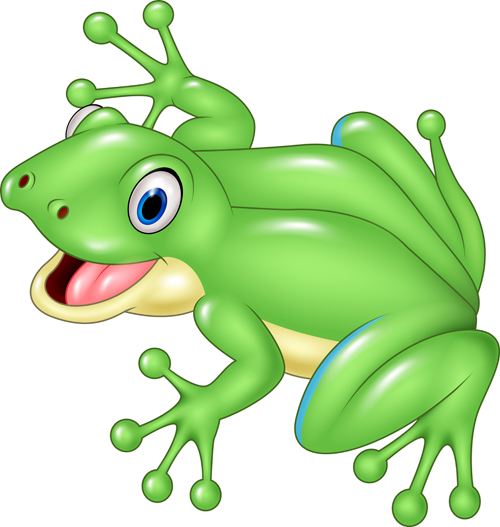 500x527 Cute Cartoon Frog Vector Iconer Frogs, Cartoon