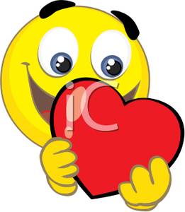 261x300 Smiley Face Heart Clipart
