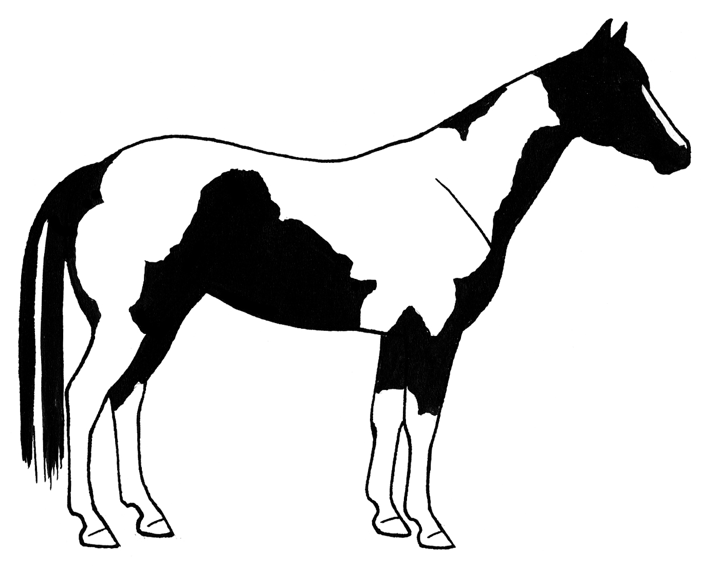 1364x1102 Horse Clipart 5