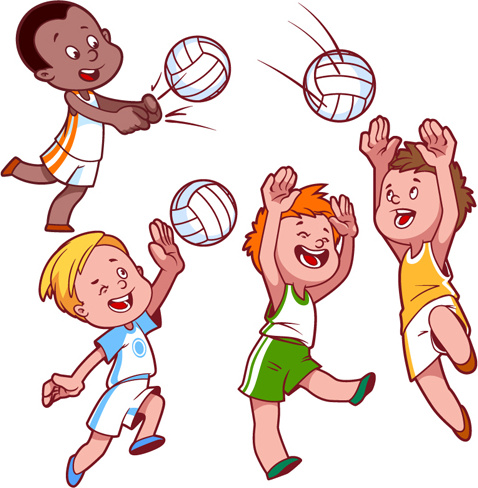 478x488 Lovely Kids Children Cartoon Graphics Vector Set Free Vector