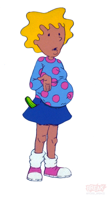 377x695 Pregnant 90s Cartoon Characters Will Make You Rethink Your Childhood