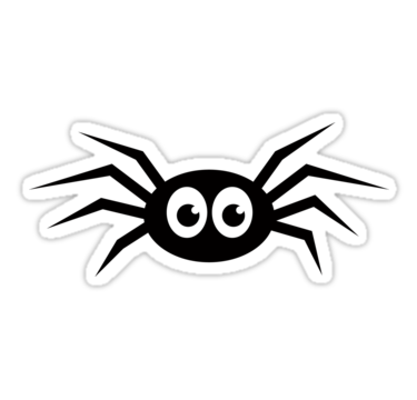 375x360 Cute Cartoon Spider Sticker Cute Stickers Spider