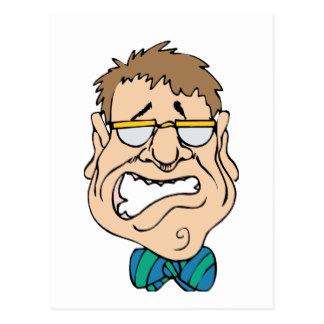 324x324 Cartoon Stress Postcards Zazzle